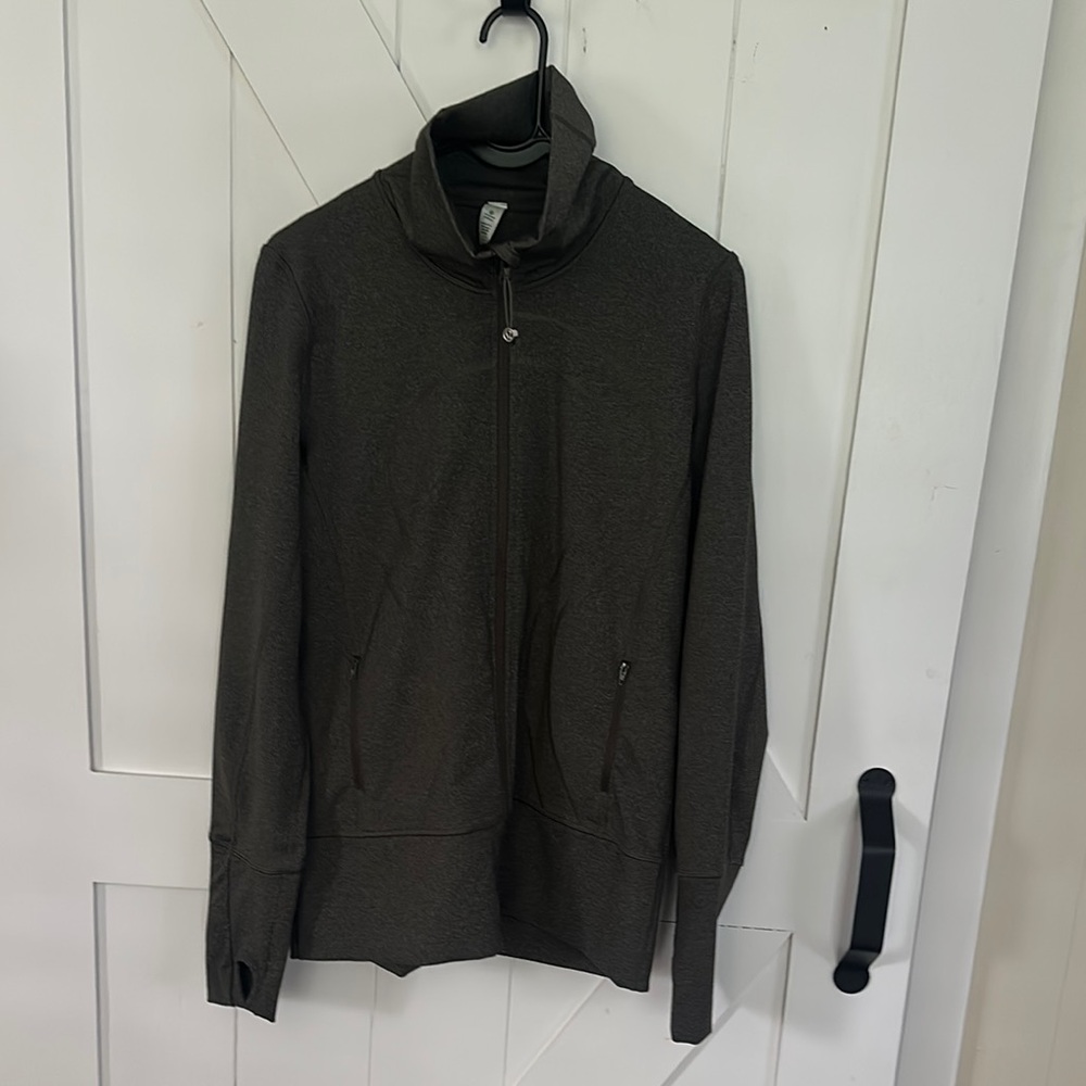 Lululemon Women’s High Neck Define Jacket, Charcoal Grey, Size 10